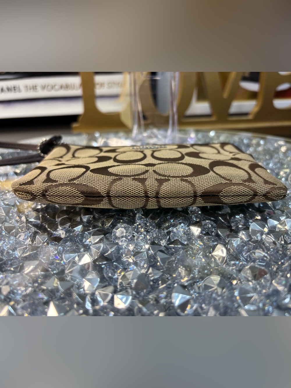 Coach Corner Zip Wristlet in Signature Canvas EUC - Picture 8 of 12